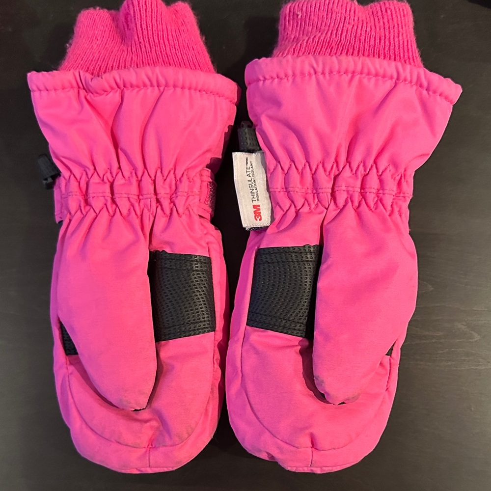 3M Thinsulate Kids Pink Mittens